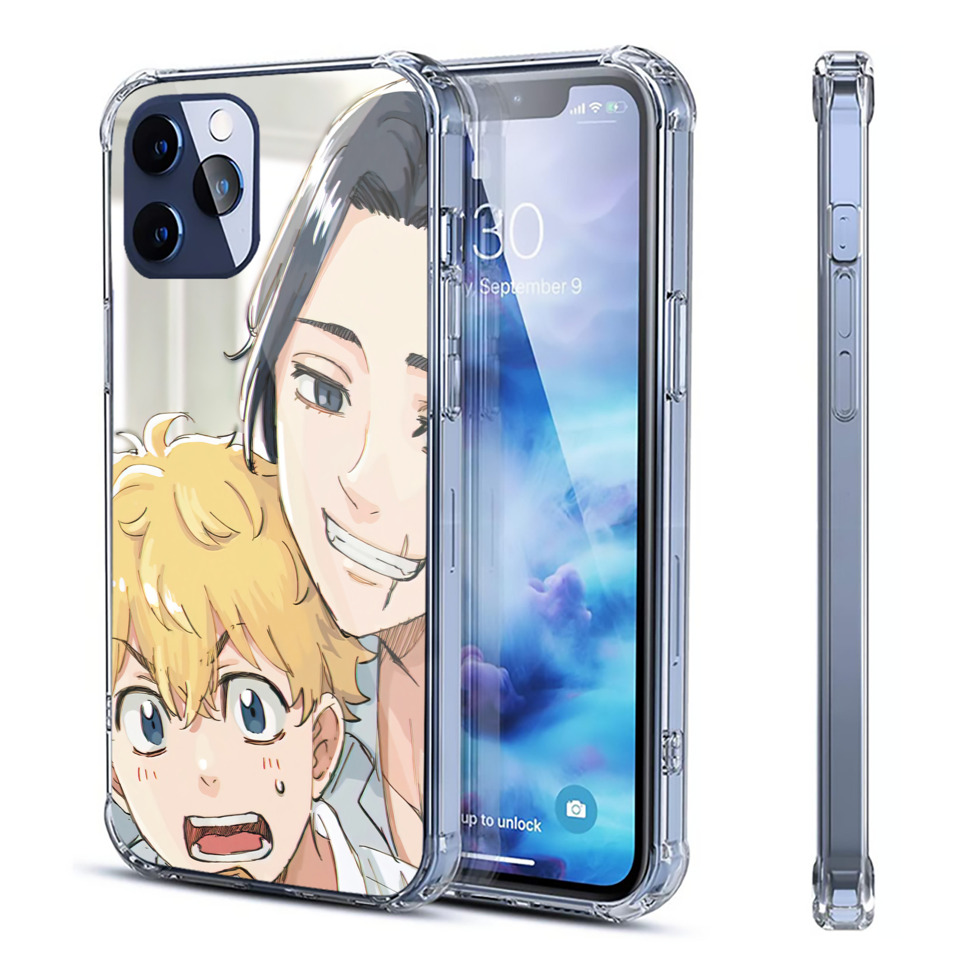 （画像用） 東京リベンジャーズ Tokyo Revengers 【iPhone 12シリーズ対応】透明スマホケース（クリアソフトケース）